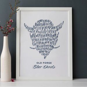 Old Forge Blue Devils Word Art